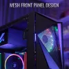 Aerocool Glider karkaistu lasi musta