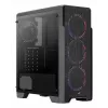 Aerocool Ore karkaistu lasi Midi Tower musta