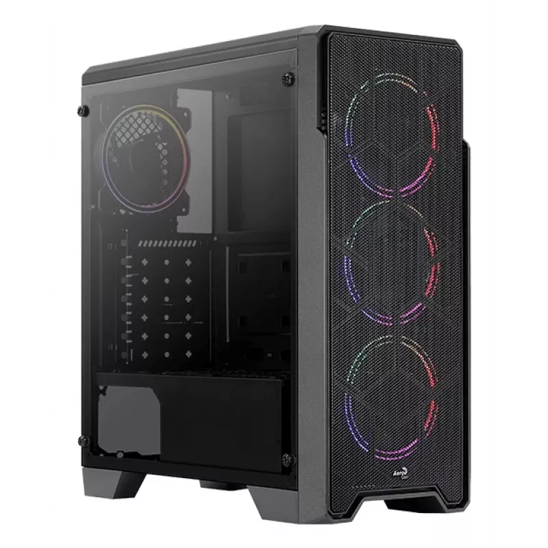 Aerocool Ore karkaistu lasi Midi Tower musta