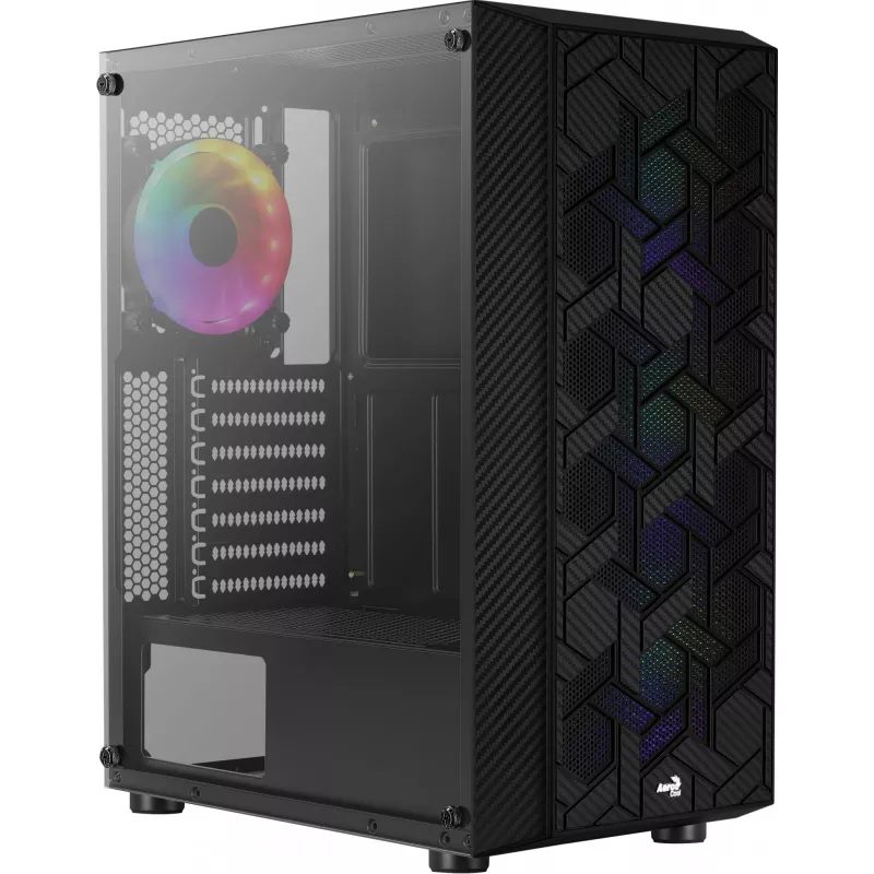 Aerocool Hive FRGB Midi Tower musta