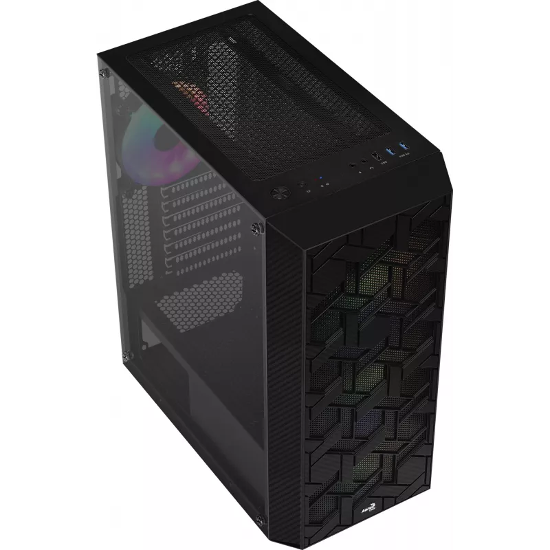 Aerocool Hive FRGB Midi Tower musta