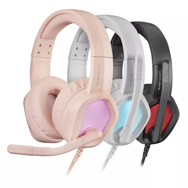 Mars Gaming MH320 kuulokemikrofoni johdollinen panta USB Type-A pinkki