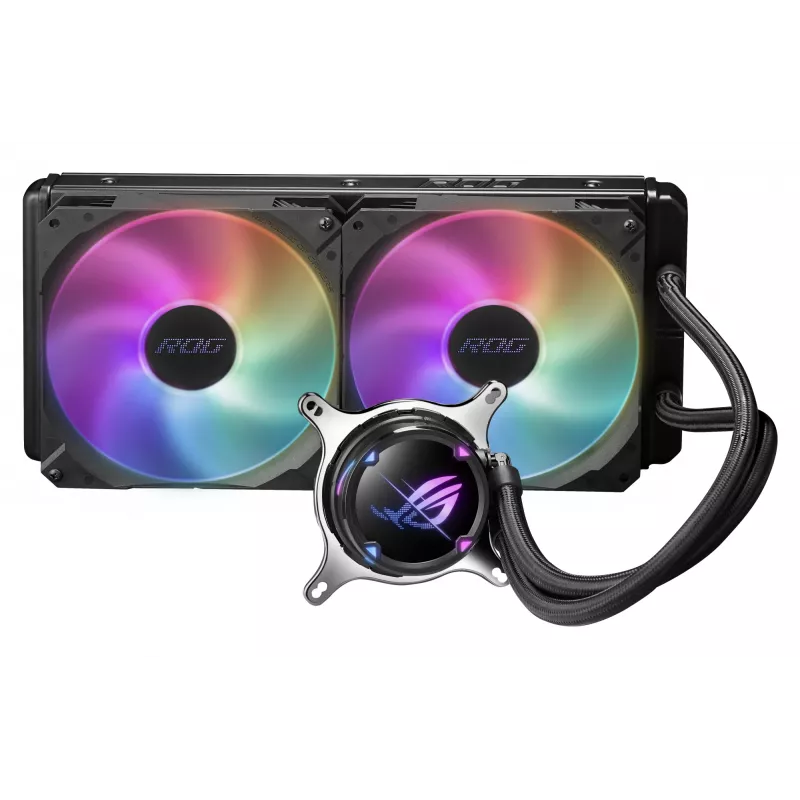 ASUS ROG STRIX LC II 280 ARGB prosessori all-in-one-nestekühdytin 14 cm musta 1 kpl