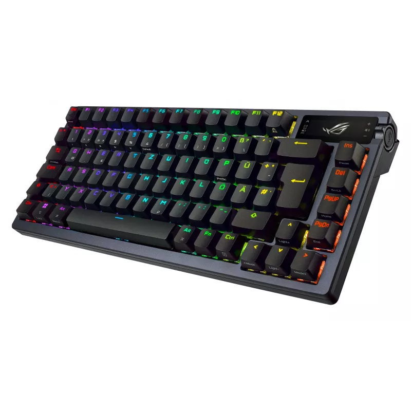 ASUS ROG AZOTH näppäimistö pelikäyttöön USB RF langaton Bluetooth musta 75% (Nordic kbd)