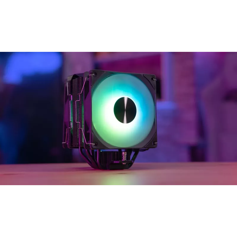 Aerocool Rime 4 Dual -prosessorituuletin 12 cm musta 1 kpl