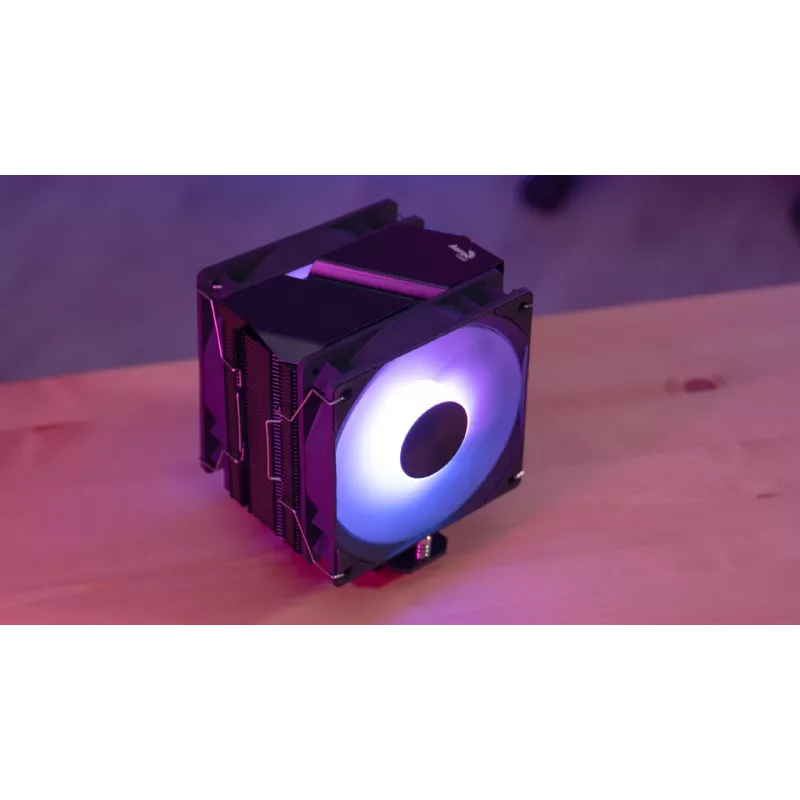 Aerocool Rime 4 Dual -prosessorituuletin 12 cm musta 1 kpl