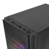 Mars Gaming MC300 Micro ATX -kotelo karkaistu lasi 3xFRGB-tuuletin musta