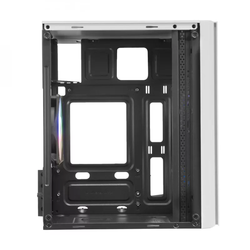 Mars Gaming MC300W Micro-ATX-kotelo karkaistu lasi, 3x FrGB -tuuletin, valkoinen