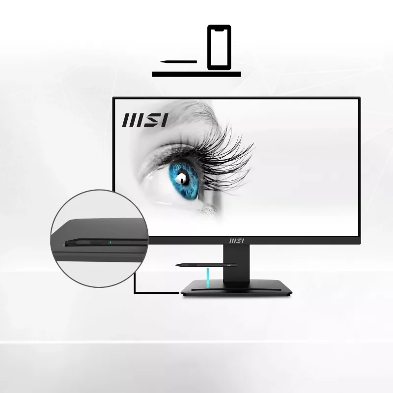 MSI Pro MP2412 -tietokonenäyttö 60,5 cm (23,8 inch) 1920 x 1080 pikseliä Full HD LCD musta