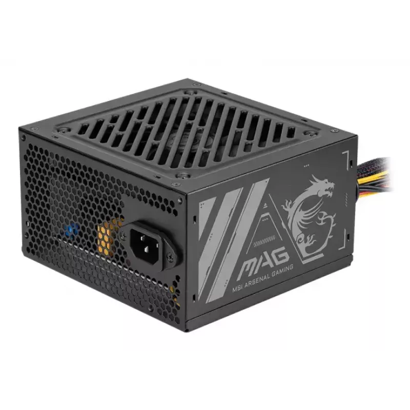 Virtalähde MSI MAG A500N-H 500 W ATX 24-Pin, aktiivinen jäähdytys, musta