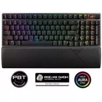 ASUS ROG Strix Scope II 96 Wireless näppäimistö pelikäyttöön USB + RF langaton + Bluetooth QWERTY US English musta