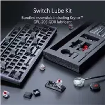 ASUS ROG Azoth näppäimistö pelikäyttöön USB + RF langaton + Bluetooth valkoinen