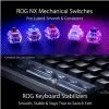 ASUS ROG Azoth näppäimistö pelikäyttöön USB + RF langaton + Bluetooth valkoinen