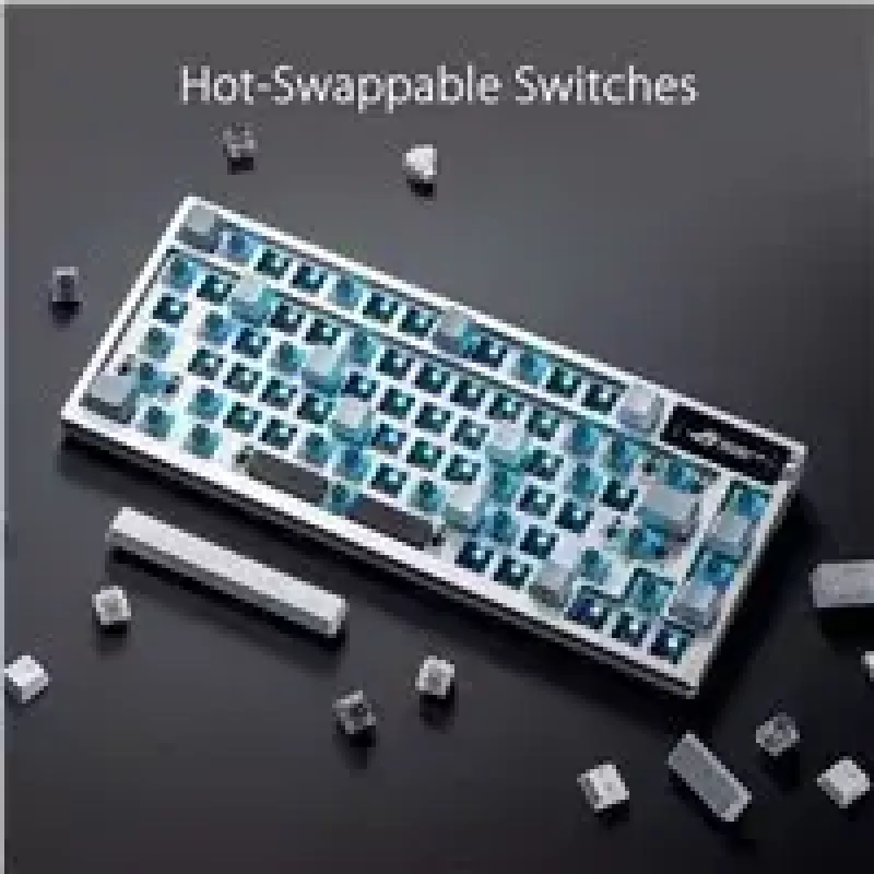 ASUS ROG Azoth näppäimistö pelikäyttöön USB + RF langaton + Bluetooth valkoinen