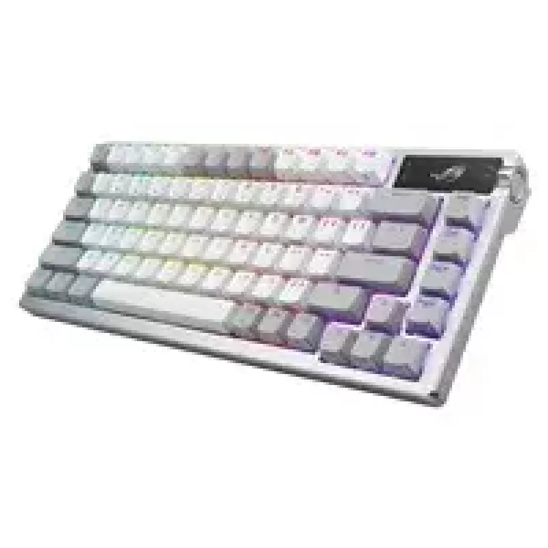 ASUS ROG Azoth näppäimistö pelikäyttöön USB + RF langaton + Bluetooth valkoinen