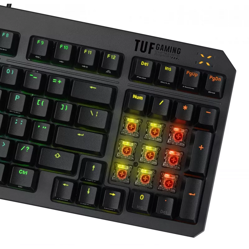 ASUS TUF Gaming K3 Gen II näppäimistö USB QWERTY musta
