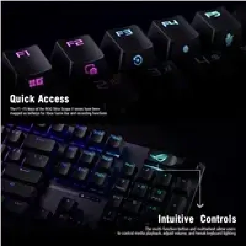 ASUS XA14 ROG STRIX SCOPE II X/NXSWV2/US/PBT pelinäppäimistö USB musta