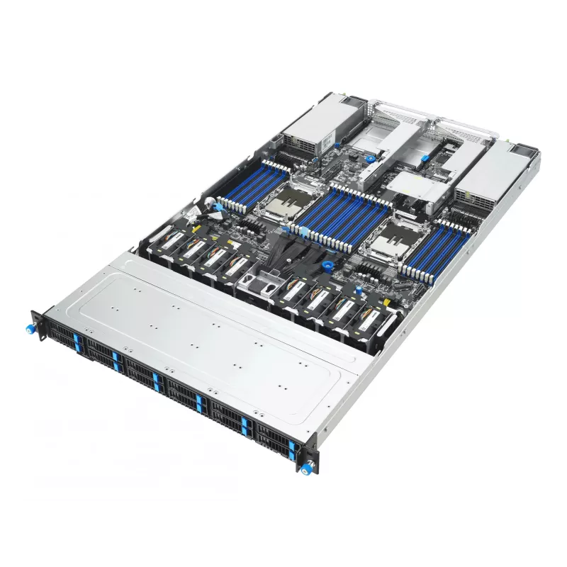 ASUS RS700-E12-RS12U rack (1U) musta, teräs