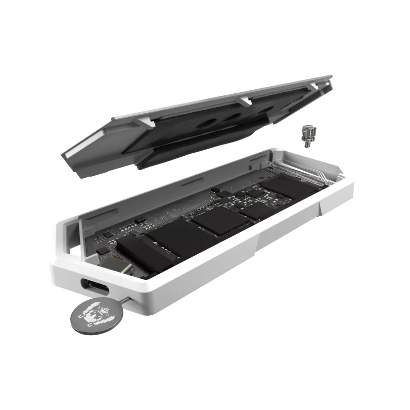 SSD-kotelo ASUS ROG Strix Arion Hatsune Miku Edition valkoinen M.2 PCIe USB Type-C 10 Gbit/s