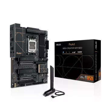 Emolevy ASUS PROART B850-CREATOR WiFi NEO — AMD B850, kanta AM5, ATX, DDR5, 4 DIMM, 256 GB, Wi‑Fi 7, 5Gb Ethernet
