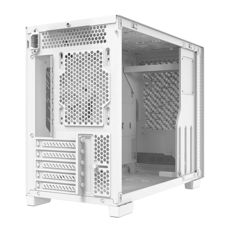 XPG VALOR AIR NANO MIDI TOWER -KOTELO - valkoinen, Midi Tower, PC, valkoinen, micro ATX, Mini-ITX, SPCC, 17 cm