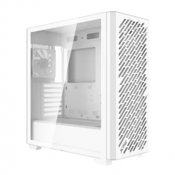 XPG VALOR AIR PRO Mid Tower -kotelo, Midi Tower, PC, valkoinen, ATX, EATX, micro ATX, Mini-ATX, SPCC, karkaistu lasi, monivärinen