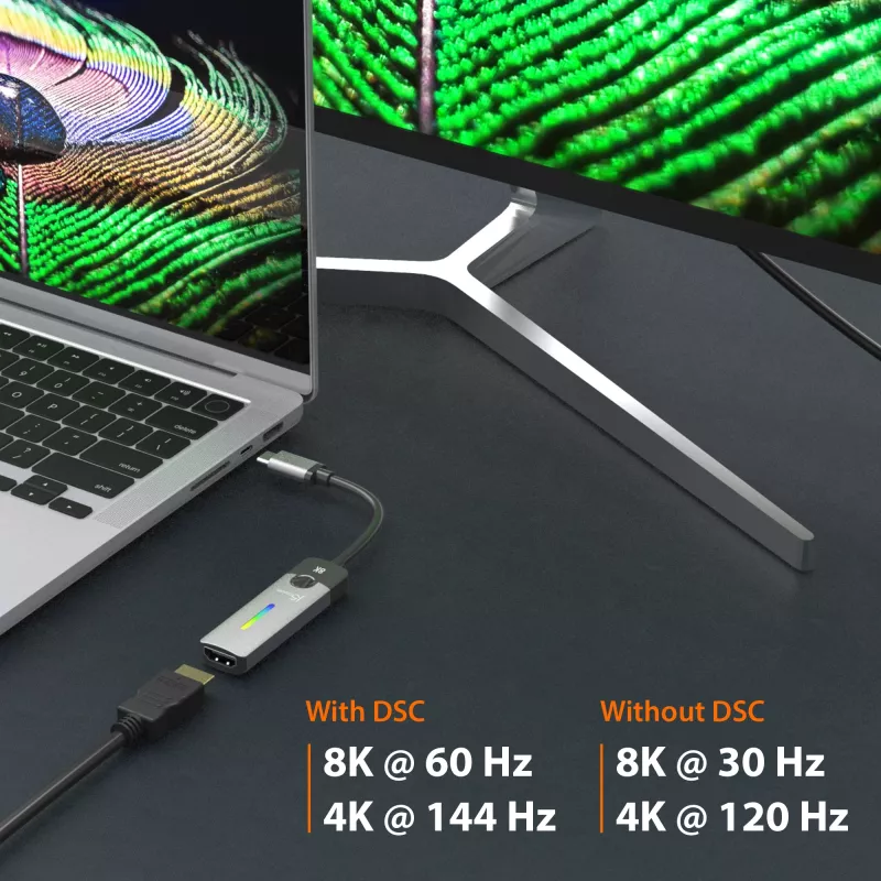 j5create JCA157-N USB-C - HDMI 2.1 8K -sovitin, 10 cm