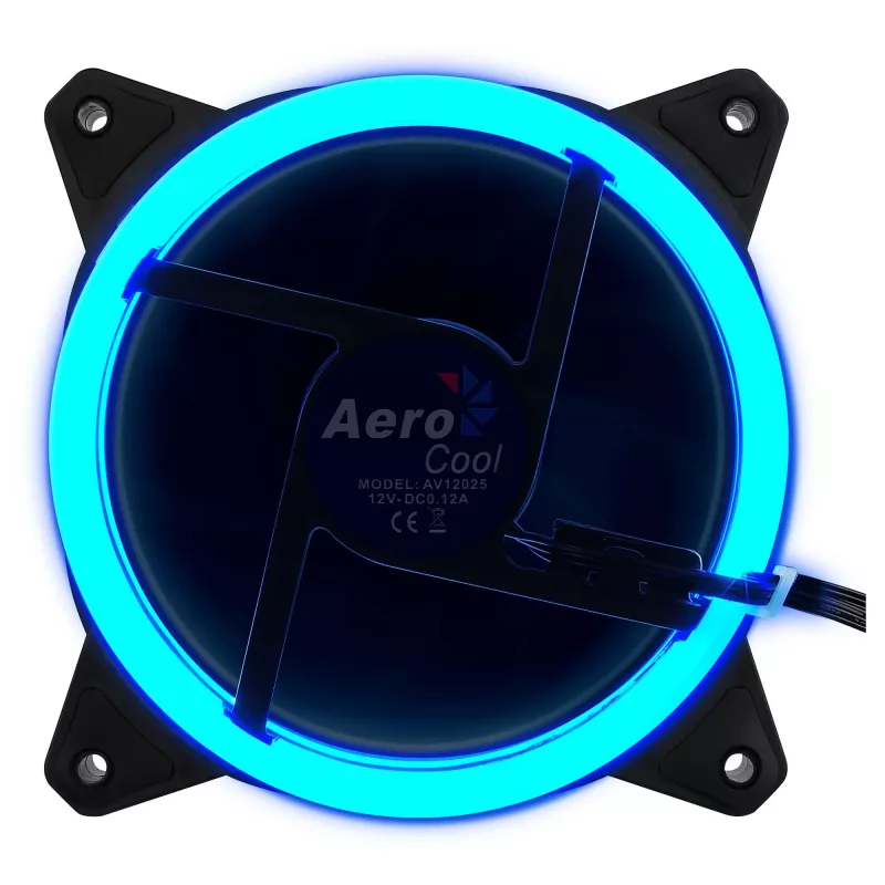 Aerocool Rev RGB tietokonekotelon tuuletin 12 cm musta