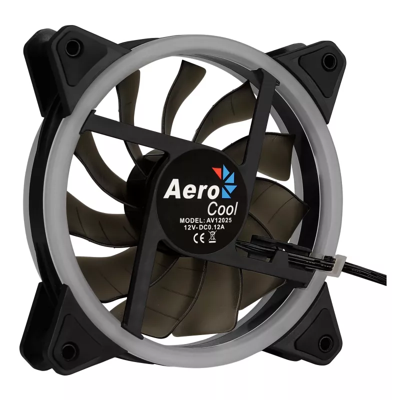 Aerocool Rev RGB tietokonekotelon tuuletin 12 cm musta