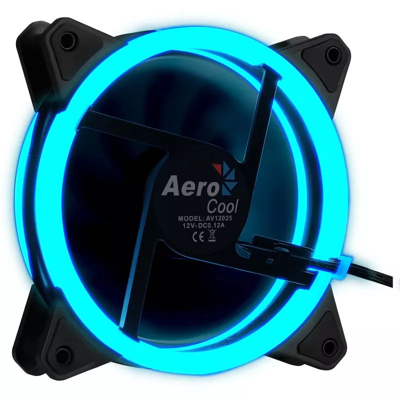 Aerocool Rev RGB tietokonekotelon tuuletin 12 cm musta