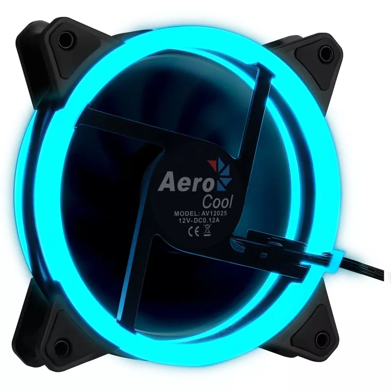 Aerocool Rev RGB tietokonekotelon tuuletin 12 cm musta