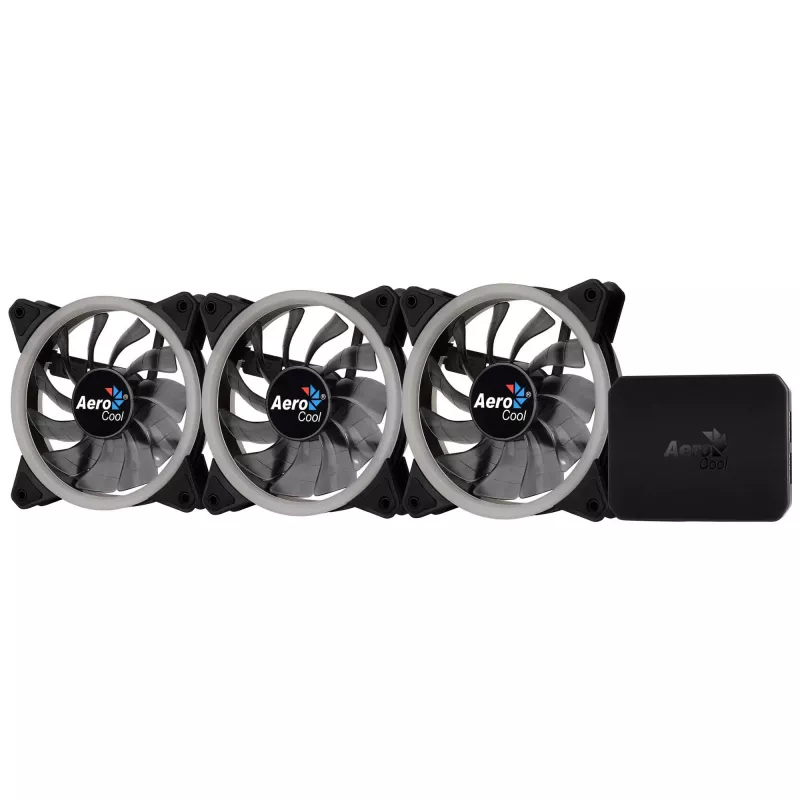 Aerocool Rev RGB Pro kotelotuuletin 12 cm musta