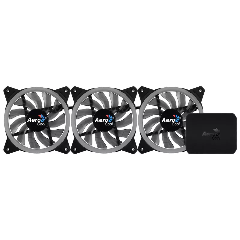 Aerocool Rev RGB Pro kotelotuuletin 12 cm musta
