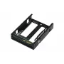 QNAP QDA-A2AR - sisäinen RAID-kotelo - 3.5 to 2 x 2.5 (8,9 cm - 2 x 6,4 cm) - RAID 0, 1, JBOD - SATA 6Gb/s
