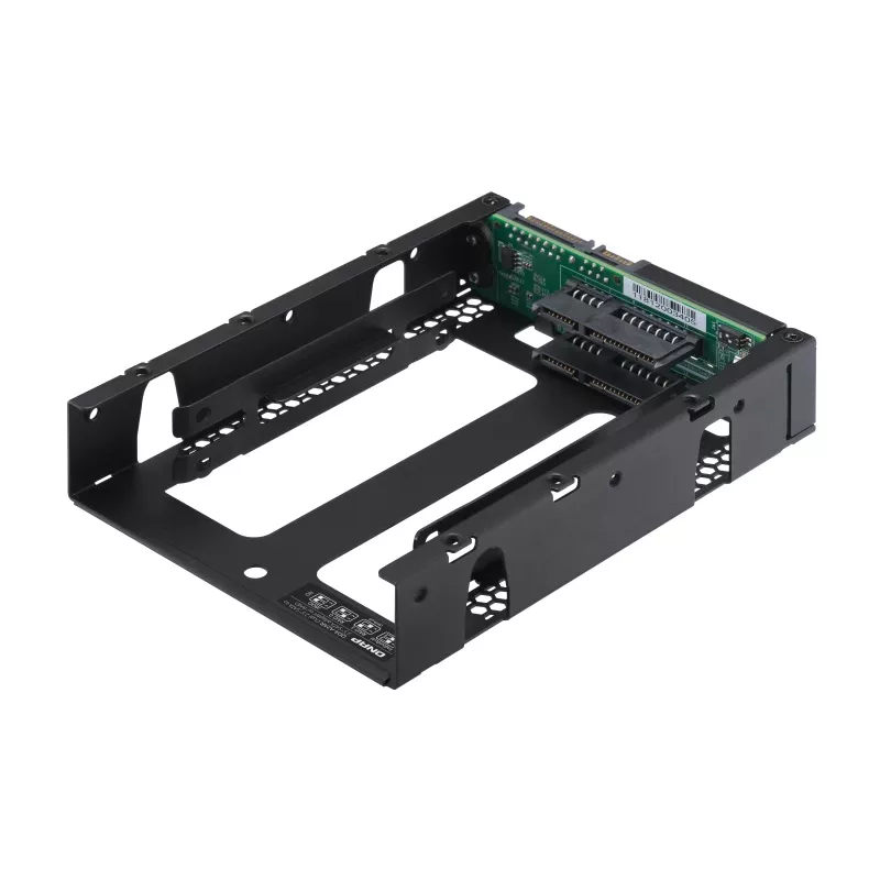 QNAP QDA-A2AR - sisäinen RAID-kotelo - 3.5 to 2 x 2.5 (8,9 cm - 2 x 6,4 cm) - RAID 0, 1, JBOD - SATA 6Gb/s
