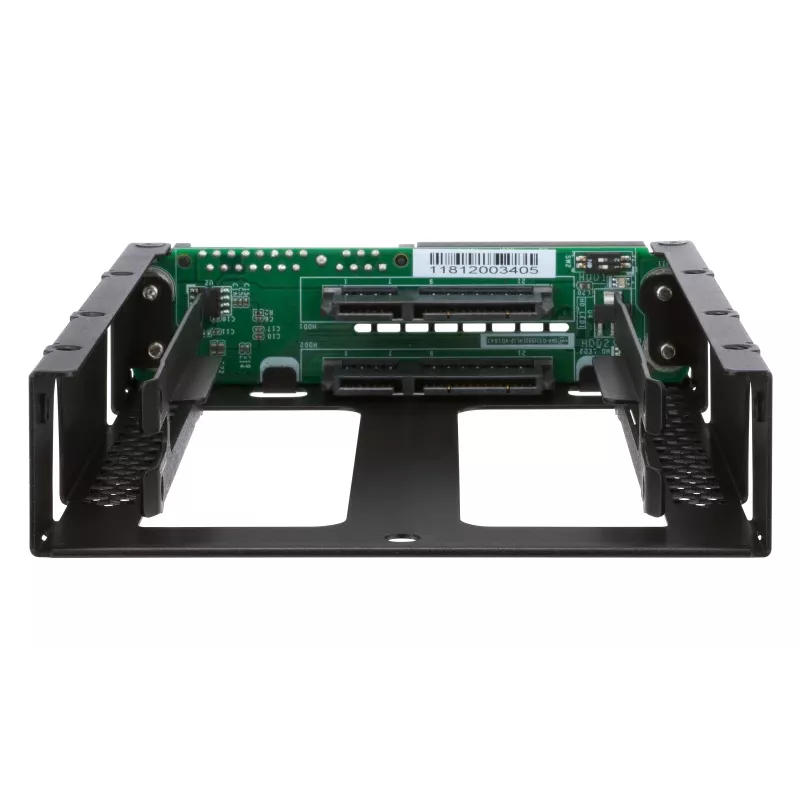 QNAP QDA-A2AR - sisäinen RAID-kotelo - 3.5 to 2 x 2.5 (8,9 cm - 2 x 6,4 cm) - RAID 0, 1, JBOD - SATA 6Gb/s