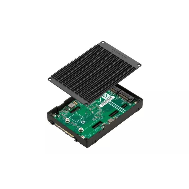 QNAP QDA-U2MP tallennuskotelo SSD-kotelo musta M.2