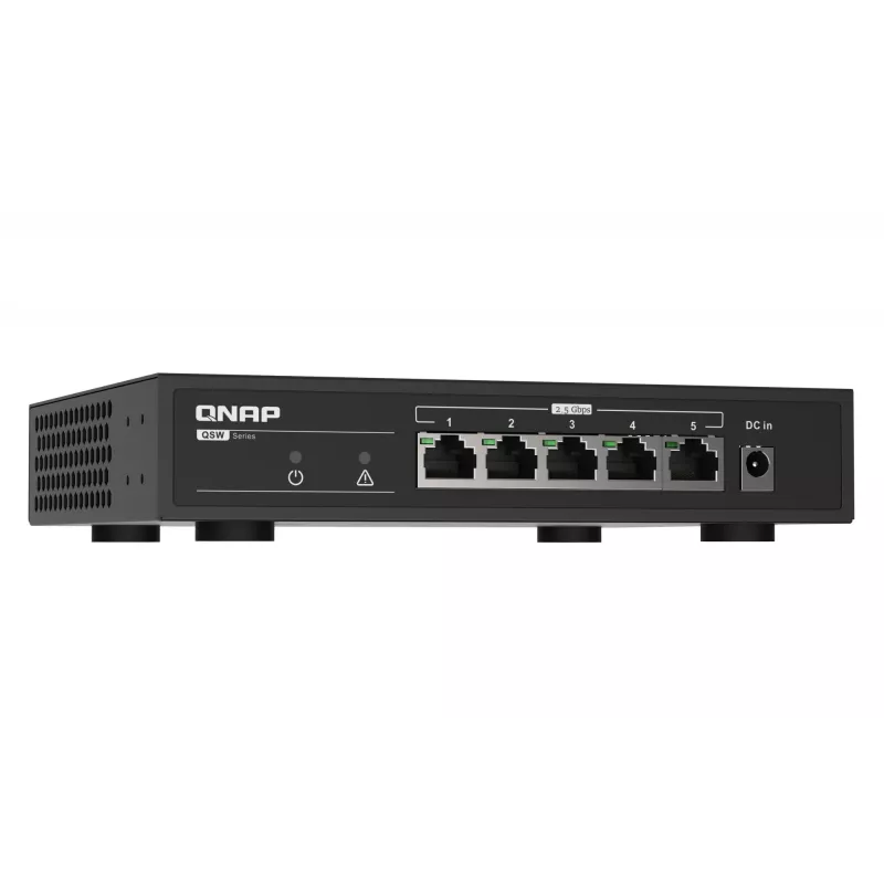 QNAP QSW-1105-5T 5-porttinen hallitsematon kytkin, 5x 2.5GbE
