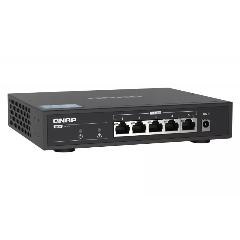 QNAP QSW-1105-5T 5-porttinen hallitsematon kytkin, 5x 2.5GbE