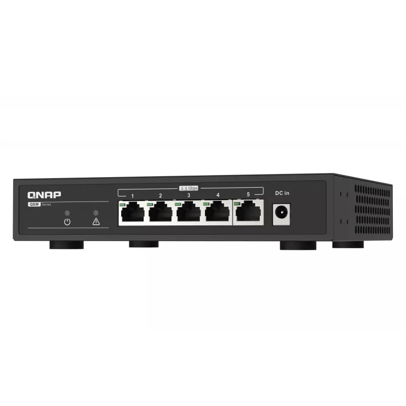 QNAP QSW-1105-5T 5-porttinen hallitsematon kytkin, 5x 2.5GbE