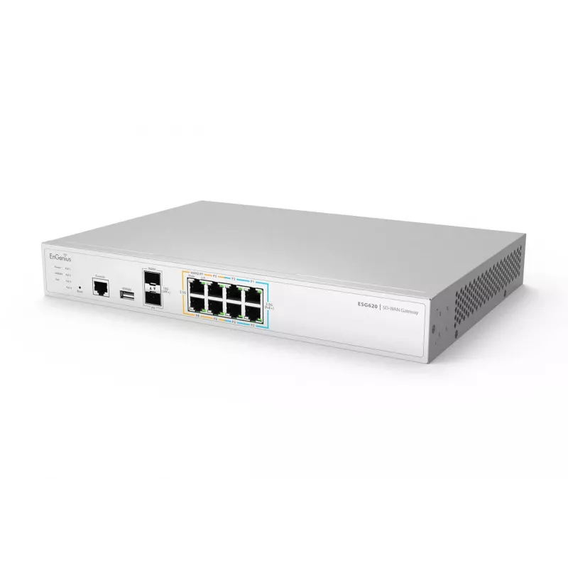 EnGenius Cloud Managed Security Gateway 2 x 2,5 GbE LAN & 6 x 2,5 GbE WAN & 2 SFP+ porttia