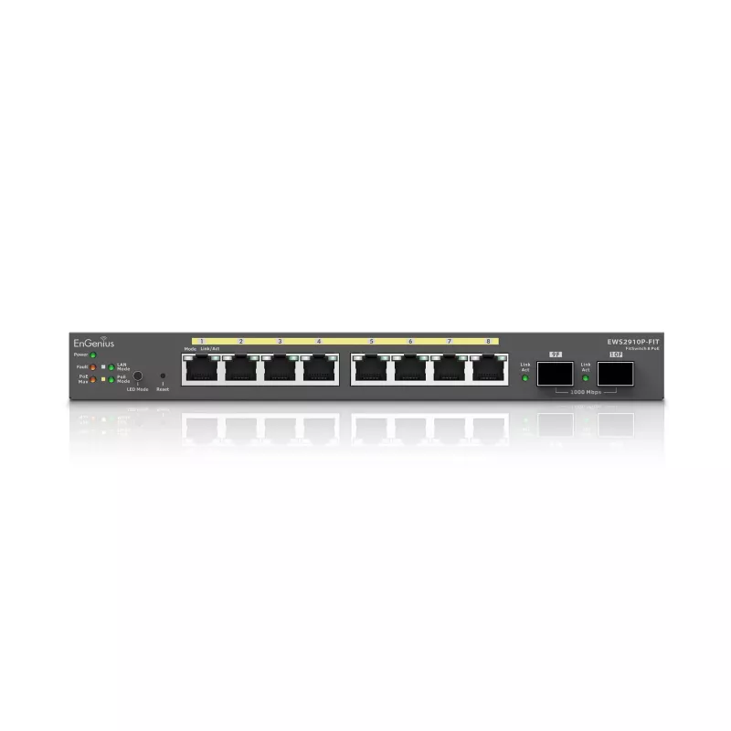 Hallittava kytkin EnGenius FitSwitch 8 PoE 8x Gigabit Ethernet porttia