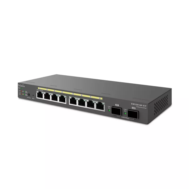 Hallittava kytkin EnGenius FitSwitch 8 PoE 8x Gigabit Ethernet porttia