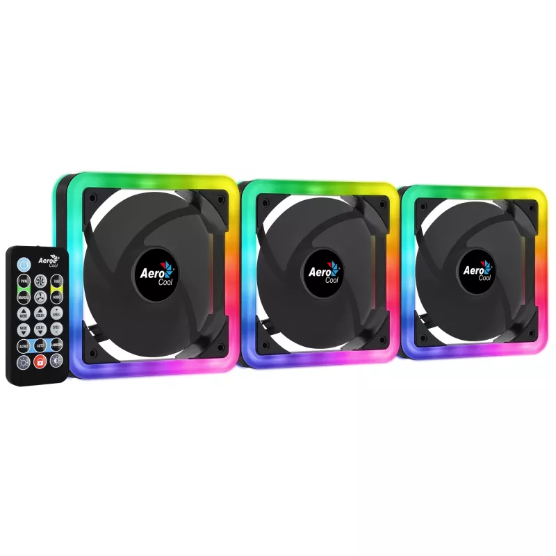 Aerocool Edge 14 Pro tietokonekotelon tuuletin 14 cm musta