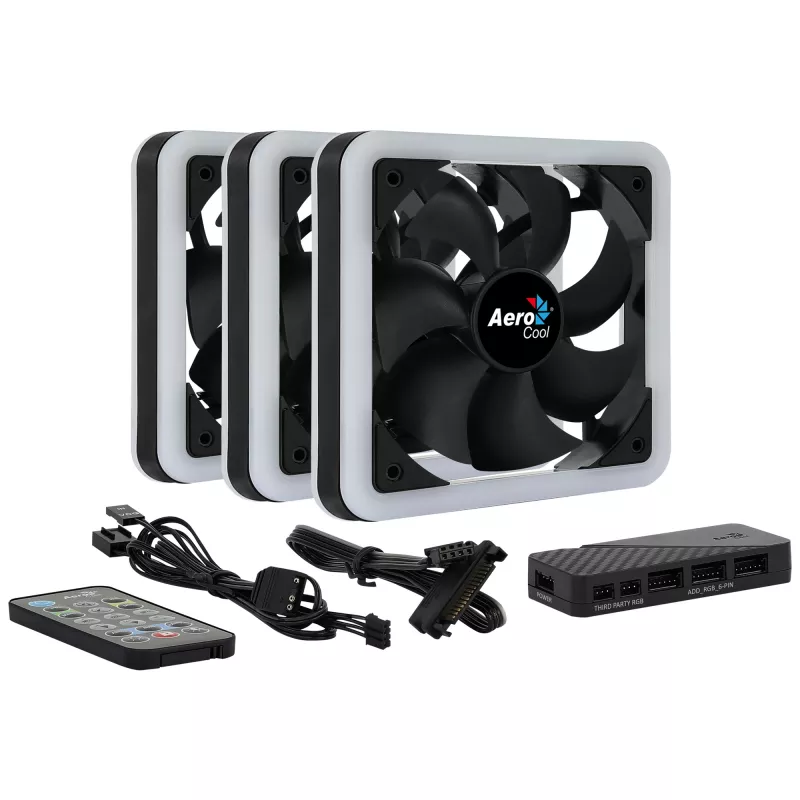 Aerocool Edge 14 Pro tietokonekotelon tuuletin 14 cm musta