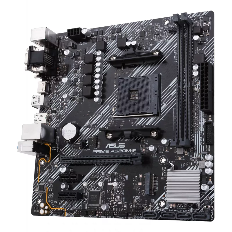 Emolevy ASUS PRIME A520M-E/CSM, AMD A520, Socket AM4, micro ATX