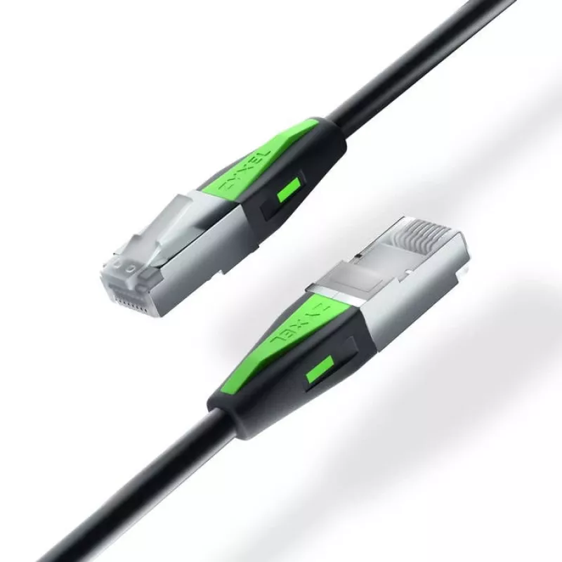 Verkkokaapeli Zyxel ACCESSORY-ZZ0110F Cat6a, RJ-45 - RJ-45, 1 m, musta