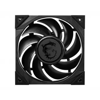 MSI MEG SILENT GALE P12 premium hiljainen tuuletin '120mm, PWM, tasapainoinen staattinen paine ja ilmavirta, LCP-tuuletinlapa, HDB-laakeri, tärinänvaimennustyynyt, 300mm kaapeli'