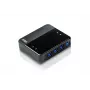 ATEN 4-porttinen USB 3.0 oheislaitteiden jakolaite, 5 Gbit/s, Micro-USB Type B, musta, muovi, 0 - 40 °C, -20 - 60 °C