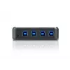 ATEN 4-porttinen USB 3.0 oheislaitteiden jakolaite, 5 Gbit/s, Micro-USB Type B, musta, muovi, 0 - 40 °C, -20 - 60 °C